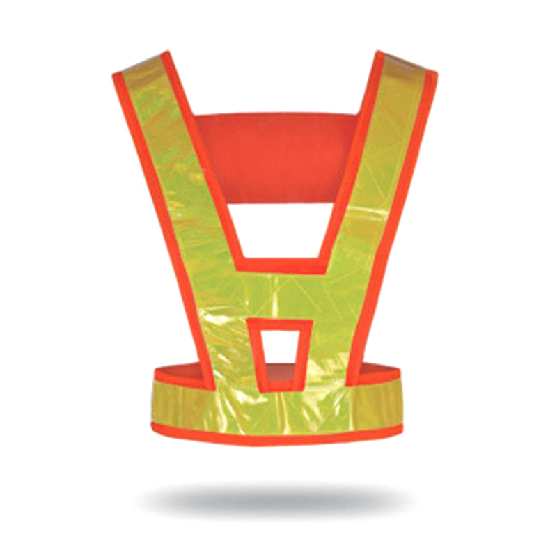 Evidenzia il gilet con cinturino riflettente