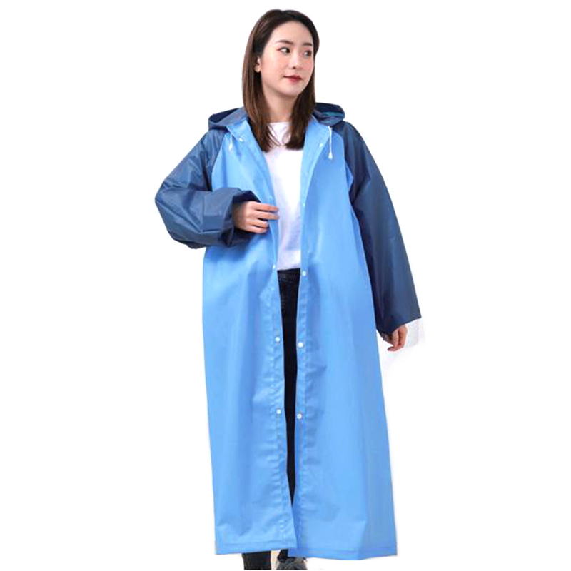 Poncho impermeabile riutilizzabile in EVA senza linee riflettenti